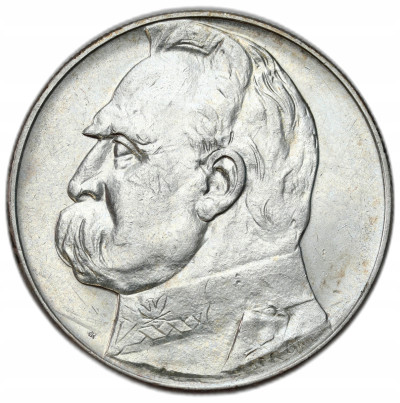 II RP. 10 złotych 1938 Piłsudski - RZADSZY ROCZNIK