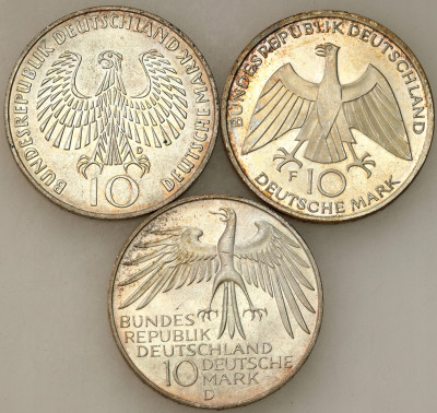 Niemcy. 10 marek 1972, SREBRO – 3 szt
