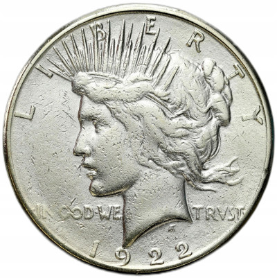 USA. 1 dolar 1922 Peace – SREBRO