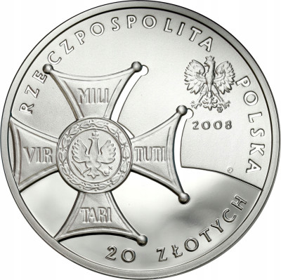 20 złotych 2008 90 rocznica Niepodległości – SREBRO