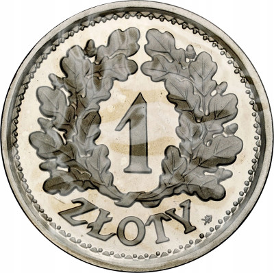 Kopia monety próbnej nr P126 - mosiądz