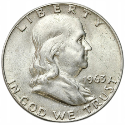 USA. 1/2 dolara 1963, Franklin – SREBRO