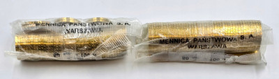 2 x Worek Menniczy GN: 2 złote 2001 Wieniawski i 2002 Anders - po 50 szt.