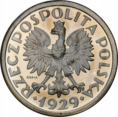 Kopia monety próbnej nr P128 - mosiądz niklowany