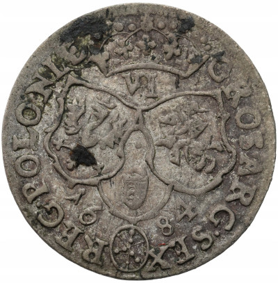 Jan III Sobieski. Szóstak (6 groszy) 1684 TLB, Bydgoszcz
