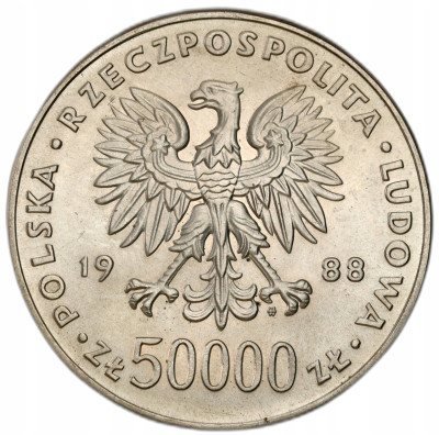 50.000 złotych 1988 Józef Piłsudski – PIĘKNE