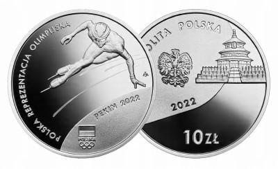10 złotych 2022 - Polska Reprezentacja Olimpijska Pekin