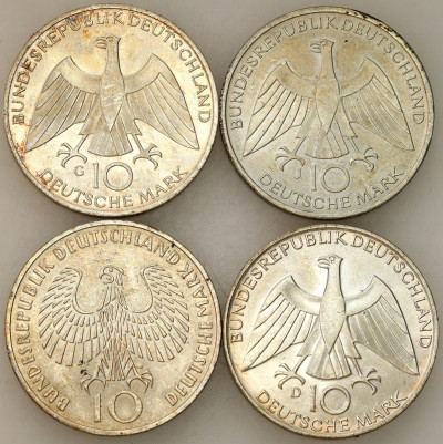 Niemcy. 10 marek 1972, SREBRO – 4 szt