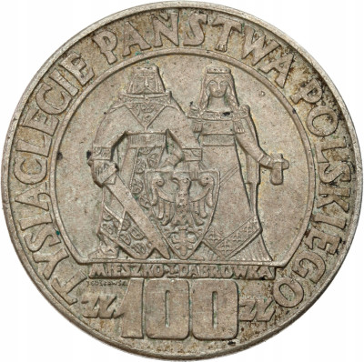 PRL - 100 złotych 1966 Mieszko i Dąbrówka - Millenium - SREBRO
