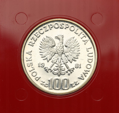 PRÓBA Srebro 100 złotych 1981 Władysław Sikorski