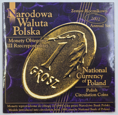 Narodowa Waluta Polska zestaw monet obiegowych - 2002