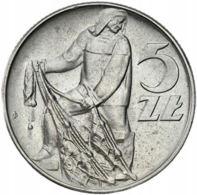 PRL. 5 złotych 1974 Rybak – MENNICZE