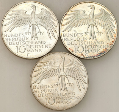 Niemcy. 10 marek 1972, SREBRO – 3 szt