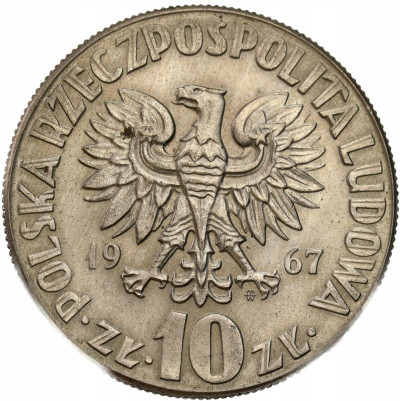 PRL. 10 złotych 1967 Kopernik – PIĘKNE