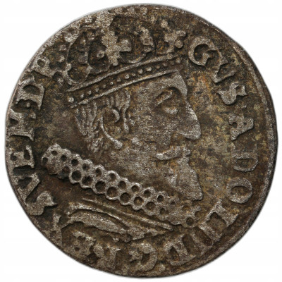Gustaw II Adolf (1611-1632). Trojak 1631, Elbląg - RZADKI