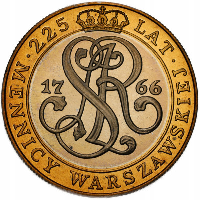 20.000 złotych 1991, 225 lat Mennicy