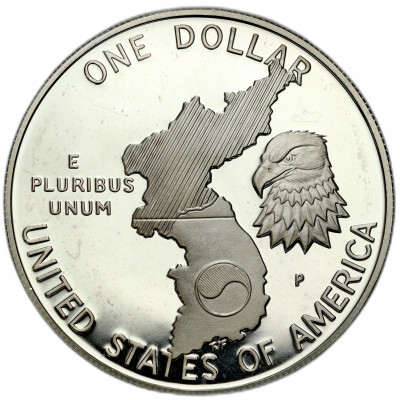 USA. 1 dolar 1991 Korea – SREBRO