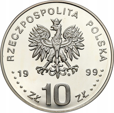 10 złotych 1999 Władysław IV Waza półpostać – SREBRO