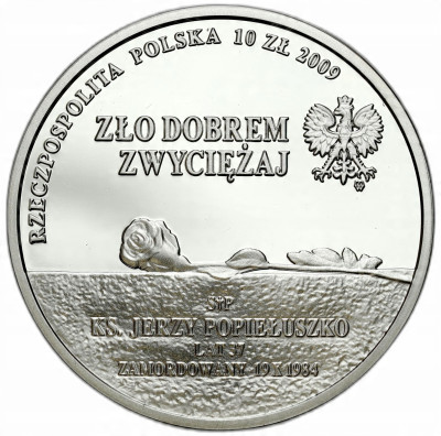 10 złotych 2009 Jerzy Popiełuszko – SREBRO