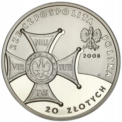 20 złotych 2008 90 rocznica Niepodległości – SREBRO