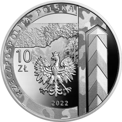 10 złotych 2022 - ochrona polskiej granicy wschodniej