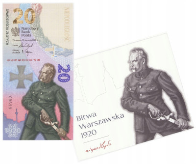 Banknot PWPW 20 złotych 2020 Bitwa Warszawska Piłsudski