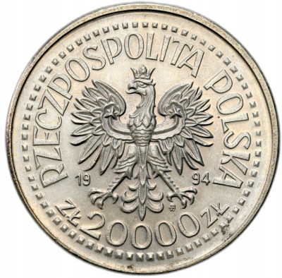 20.000 złotych 1994 Zygmunt I Stary – PIĘKNE
