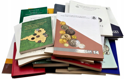 Literatura Numizmatyczna, zestaw 23 sztuk