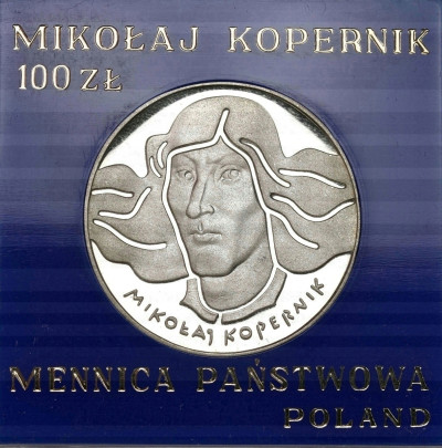 100 złotych 1974 Mikołaj Kopernik – SREBRO