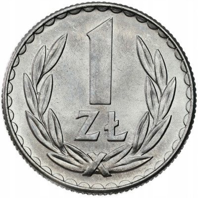 PRL. 1 złoty 1975 (ze znakiem) – FENOMENALNE
