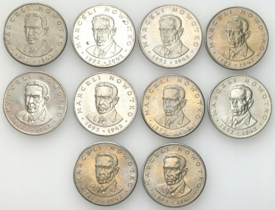 PRL. 20 złotych Nowotko 1983 - zestaw 10 sztuk