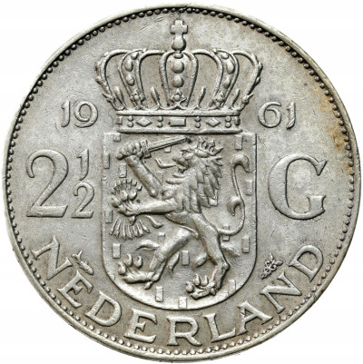 Holandia. 2 1/2 guldena 1961 – SREBRO