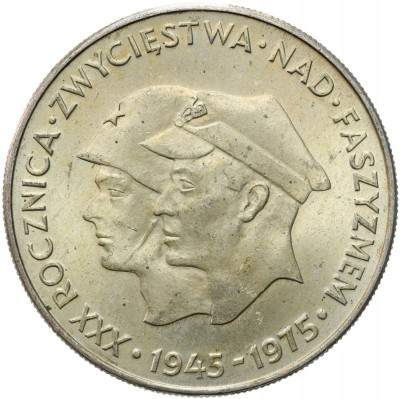 PRL. 200 złotych 1975, XXX Rocznica zwycięstwa nad faszyzmem – SREBRO