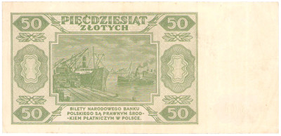 50 złotych 1948 seria A – RZADKOŚĆ R5