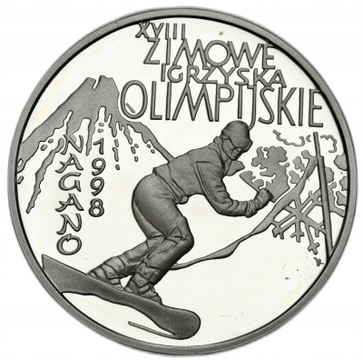 10 złotych 1998 Nagano – SREBRO