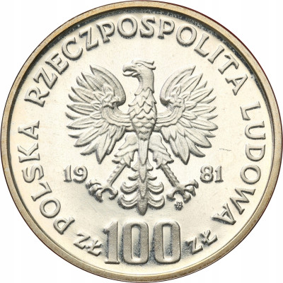 PRÓBA Srebro 100 złotych 1981 Władysław Sikorski