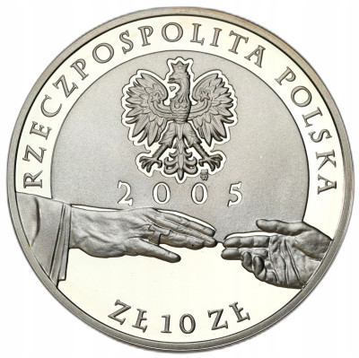 10 złotych 2005 Jan Paweł II plater – SREBRO