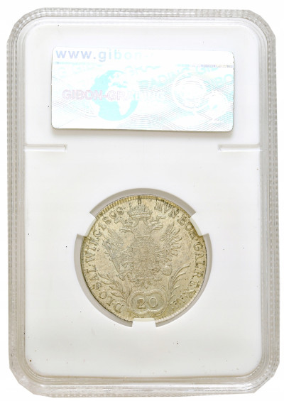 Austria. Franciszek II (1792–1835). 20 krajcarów 1808 A, Wiedeń GIBOB AU58