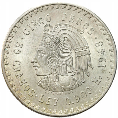 Meksyk. 5 peso 1948, Meksyk