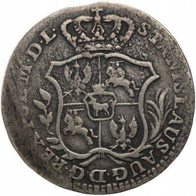 Stanisław August Poniatowski. 2 grosze (półzłotek) 1766 FS, Warszawa