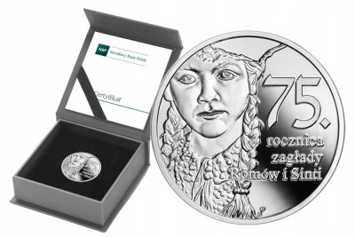 10 złotych 2019 - 75. rocznica zagłady Romów i Sinti