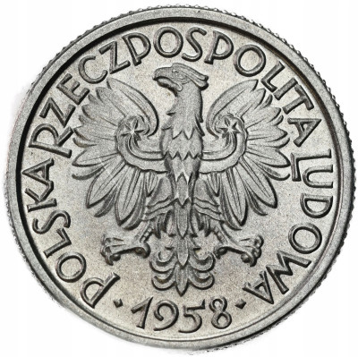 PRL. 2 złote 1958 Jagody – IDEALNE – RZADKIE