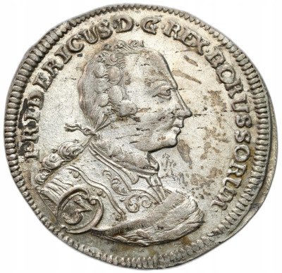 Śląsk Fryderyk II (1740-1786). 3 krajcary 1743, Wrocław – BARDZO RZADKIE
