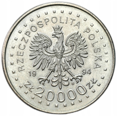 20.000 złotych 1994 Powstanie Kościuszkowskie – PIĘKNE