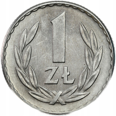 PRL. 1 złoty 1965 Aluminium – RZADKI i PIĘKNY