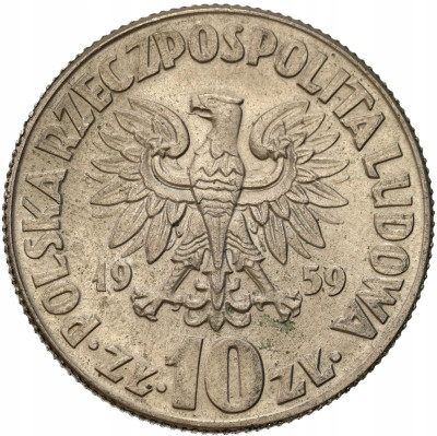 PRL. 10 złotych 1959 Kopernik – PIĘKNE