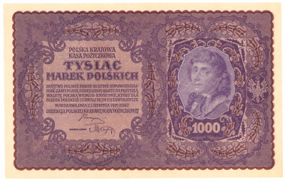 1.000 marek polskich 1919 seria I-AK