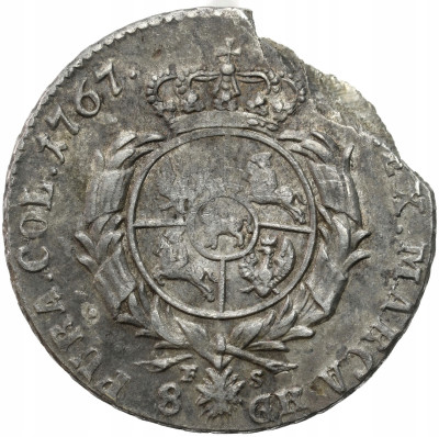 Stanisław August Poniatowski. Dwuzłotówka (8 groszy) 1767 FS, Warszawa