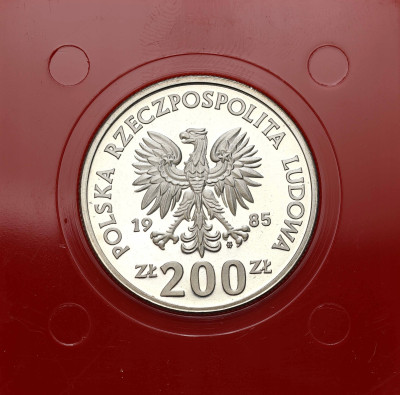 PRÓBA FeNi 200 złotych 1985 Pomnik Szpital