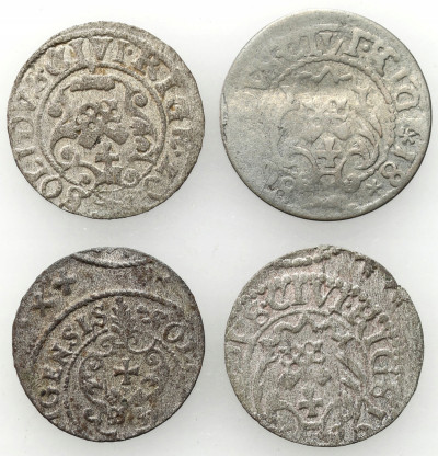 Zygmunt III Waza. Szeląg 1618, 1620, 1621, zestaw 4 monet